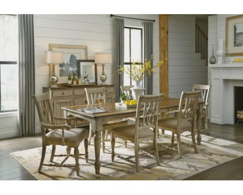 PLYMOUTH RECTANGULAR DINING TABLE & 6 CHAIRS